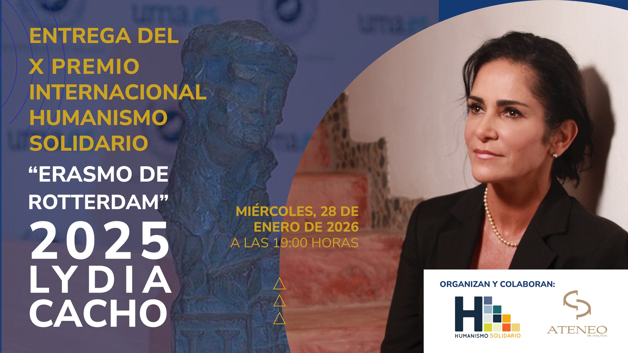Lydia Cacho X Premio Internacional Humanismo Solidario Erasmo de Rotterdam
